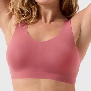 EVELYN & BOBBIE DEFY PINK CANYON WIRELESS BRA Bralette NWT Seamless Small